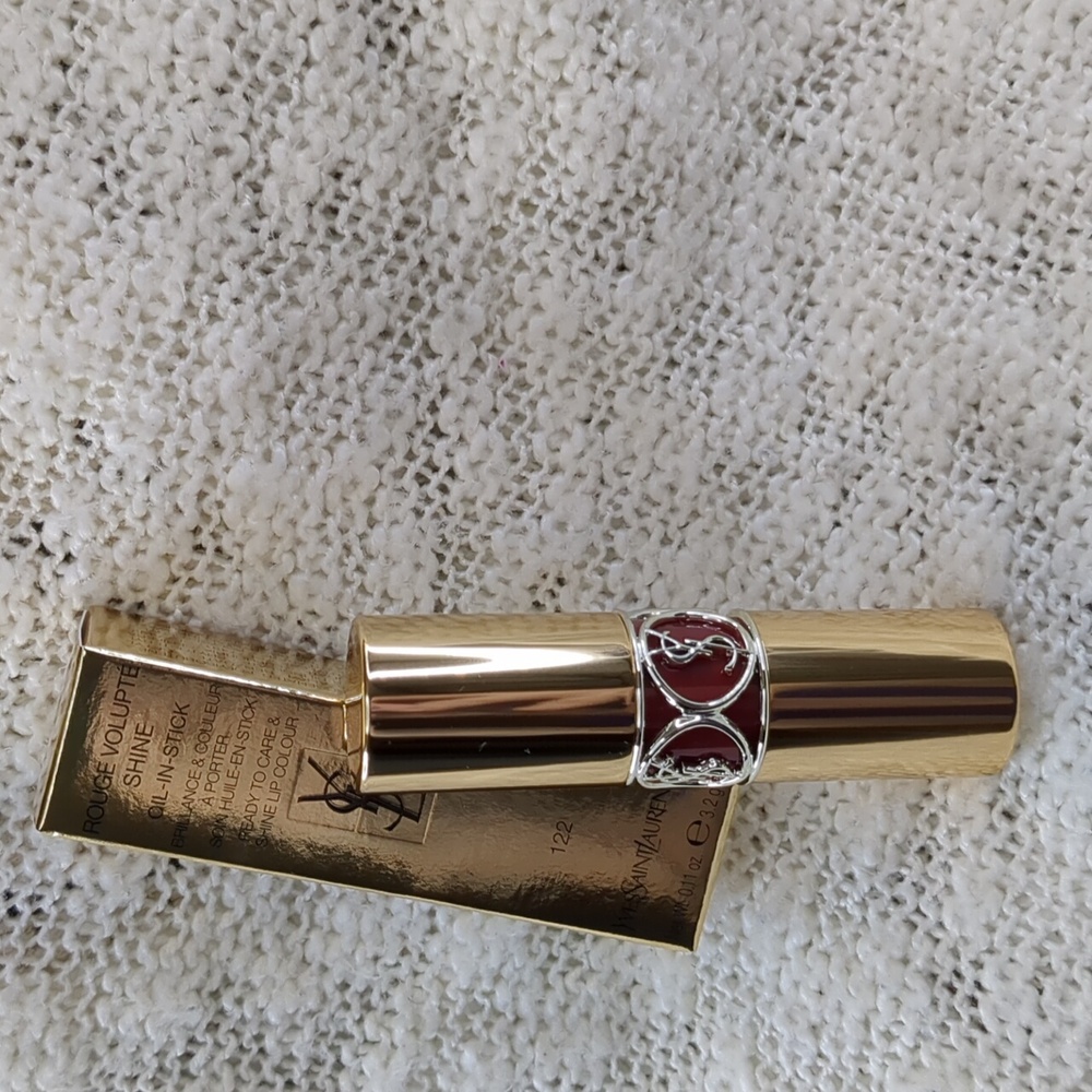 Yves Saint Laurent Volupté Shine Lipstick, Burnt Zellige (122), 3.2g/0.11oz - Picture 3 of 10